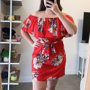 Off the shoulder dress